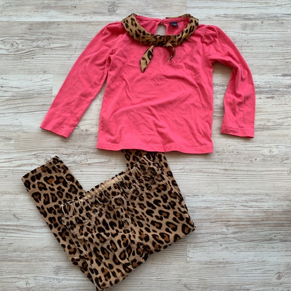 GAP Other - Gap 4T cheetah pants and shirt set
